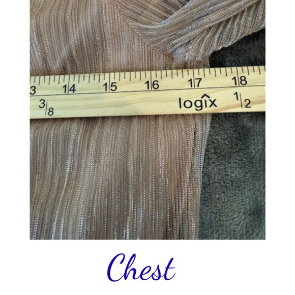 Joie Metallic Blouse Size SP – Festive Holiday Party Top - Picture 6 of 7